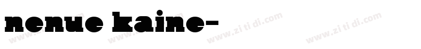 nenue kaine字体转换